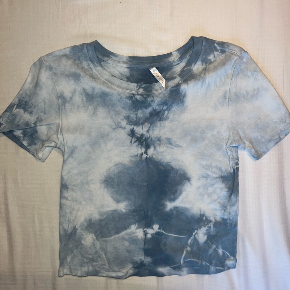 Fabletics Blue Tie-Dye Tank Top